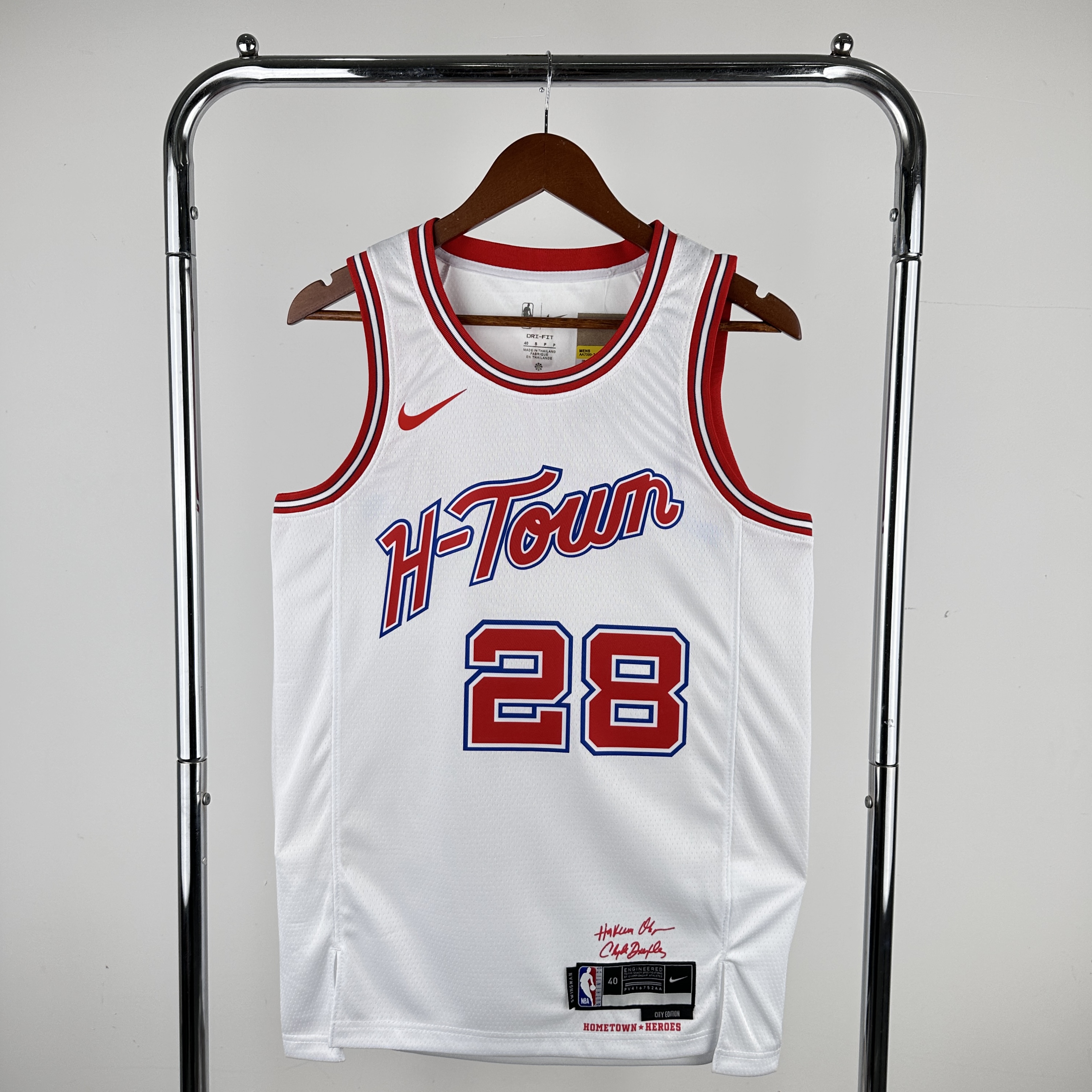 Men Houston Rockets #28 Sengun White City Edition Nike 2024 NBA Jersey->->NBA Jersey